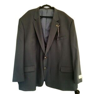 NWT Oak Hill Blazer Size 5XL 62L Navy Single Breast 2-Button Business Career